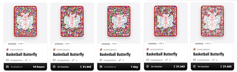 Basketball Butterfly token