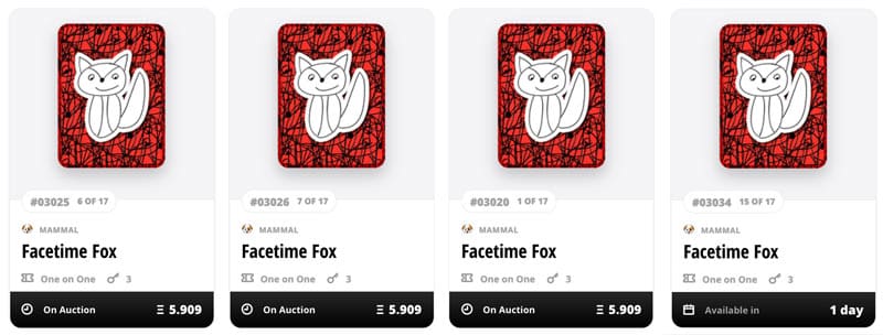 Facetime Fox tokens