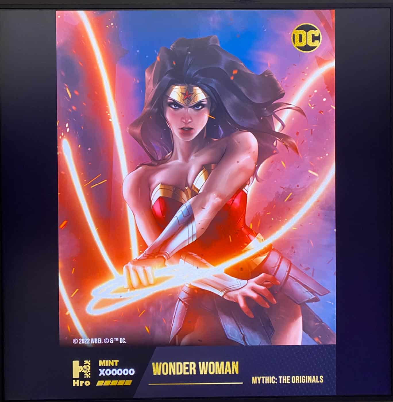 NFT mint of DC's Wonder Woman