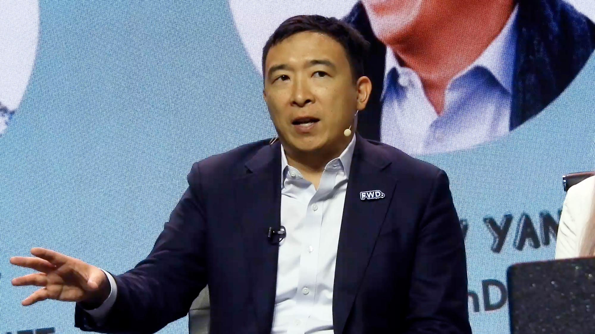 Former presidential candidate Andrew Yang closed out the sessions at NFT LA.